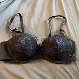 Savage X Fenty Living in the Clouds Iridescent Lace Caged Demi Bra